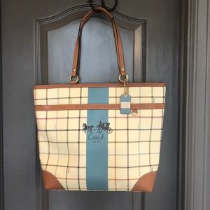 Coach tote with classic design.